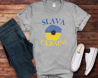 Slava Ukraini shirt, Ukraine Flag Shirt, Ukraine Flower shirt, Peace In Ukraine Shirt, Peace Ukraine, Ukraine tee women, Flower Shirt