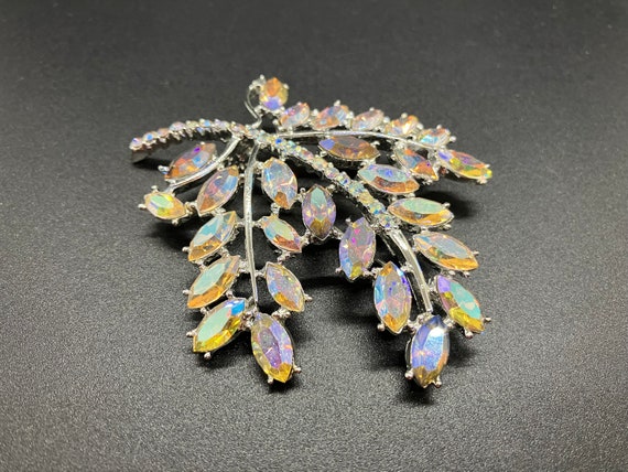 Vintage Dodds Shimmering AB Brooch - image 1