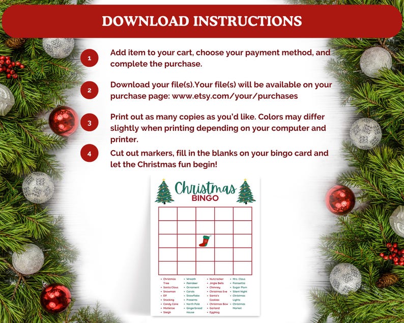 Printable Christmas Bingo | Christmas Bingo and Markers | Office ...