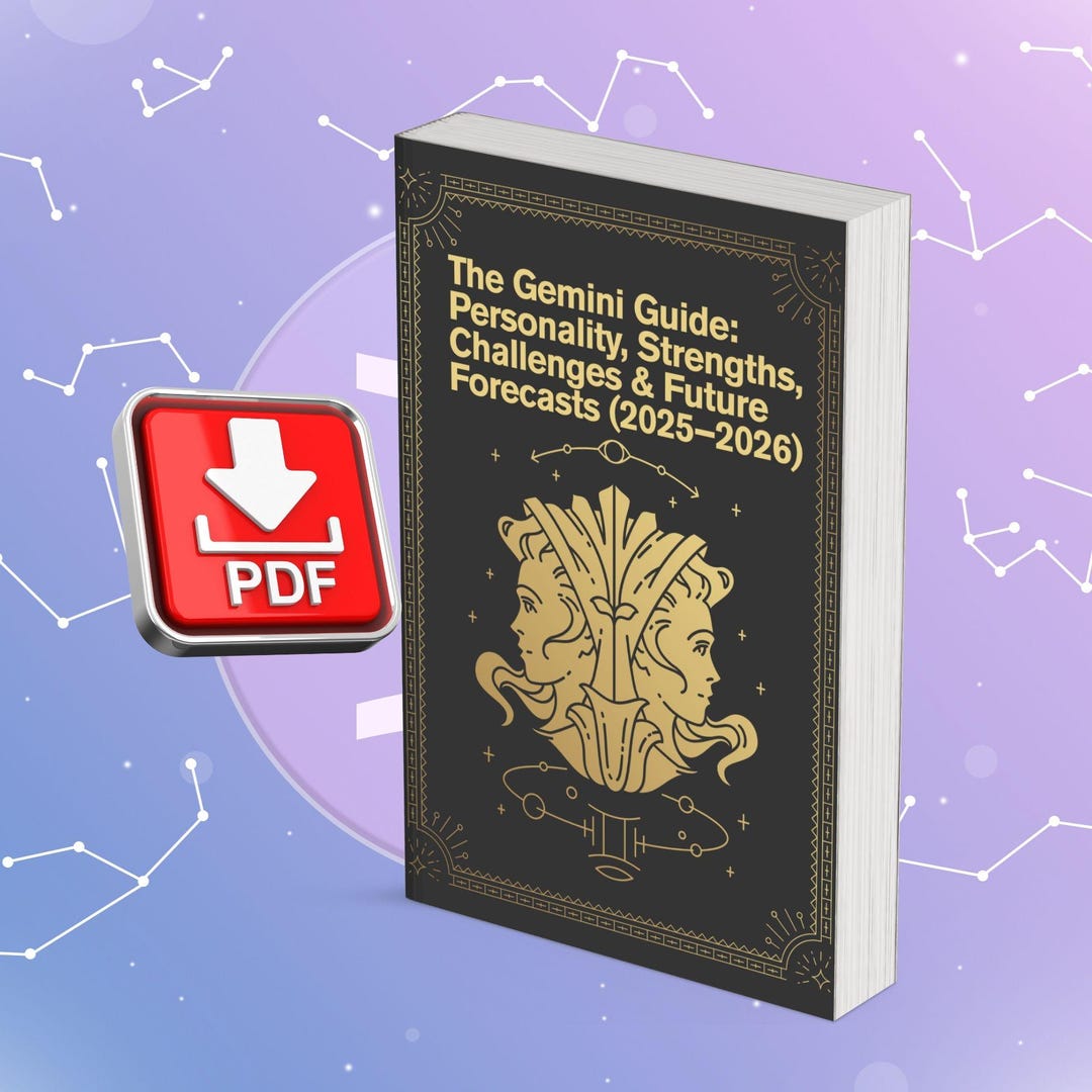 Gemini Zodiac Guide 2025-2026: Digital Astrology Ebook (PDF Download ...