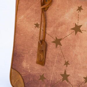 Wassermann Sternzeichen Tragetasche, Leder Constellation Schultertasche Bild 5