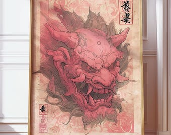 原画 アクリル画 絵画 アート 鬼 日本 原画 アクリル画 絵画 アート 鬼