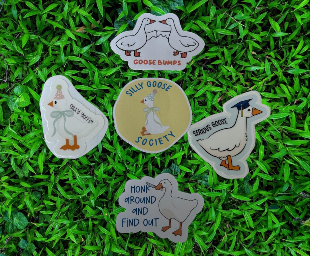 Sticker Bundle Goose Goose Sticker Pack (5 Stickers) - Etsy
