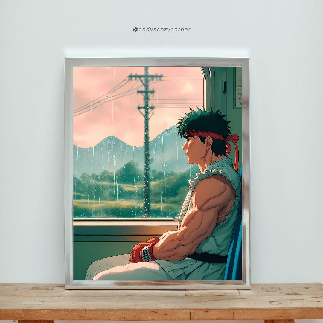 Ryu Ridi3 Ryu Train Ride Street Fighter-inspired Reflective Journey Digital Wall ...