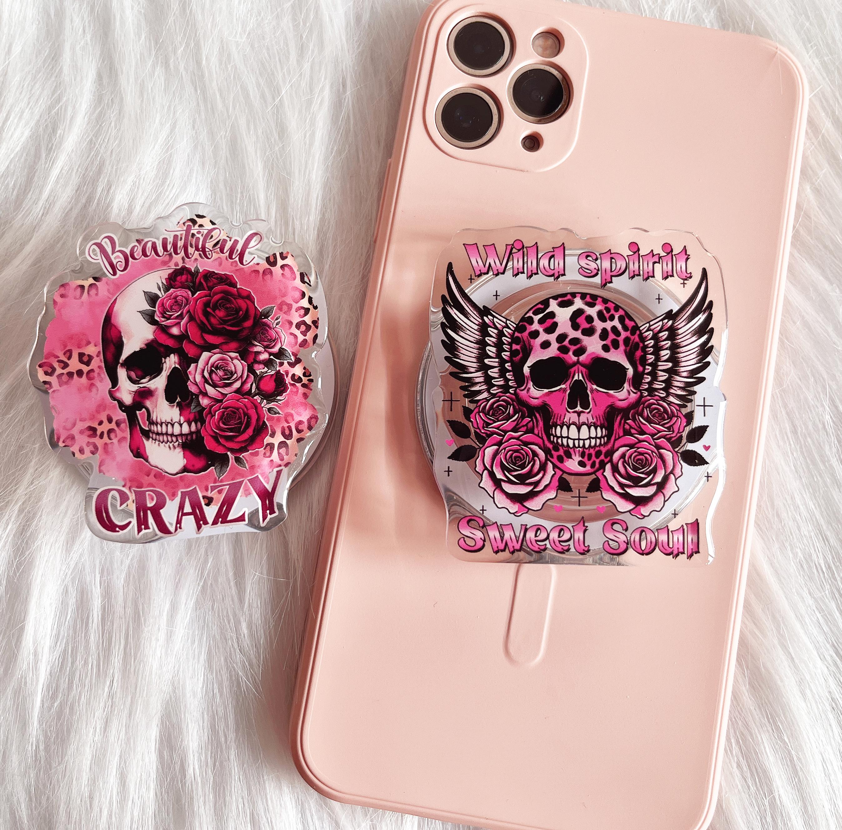 Skulls,wings,punk,leopard Print,spirit,soul,roses,resin Stand