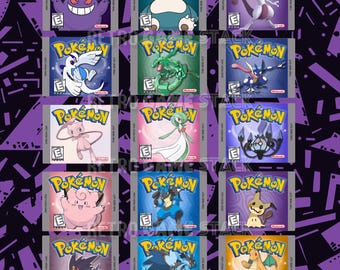 Inspired Pokemon Gameboy Nintendo Switch / Switch 2 OR DS/3DS Cartridge Display Case Storage