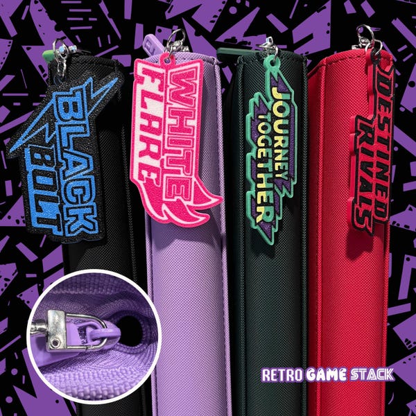 Etiquetas de sujeción para carpetas de Pokémon / Etiquetas con clip para carpetas