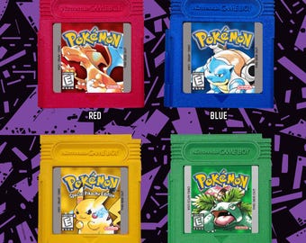 Retro Inspired Pokemon Game Case - Gameboy Nintendo Switch / Switch 2 OR DS/3DS Cartridge Display Case Storage