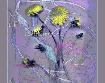 Dandelion, decorative, instant download