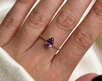Dainty Adjustable Ring, All size Rings, Stacking Band, Bridesmaid Gifts for Her, Wedding jewelry
