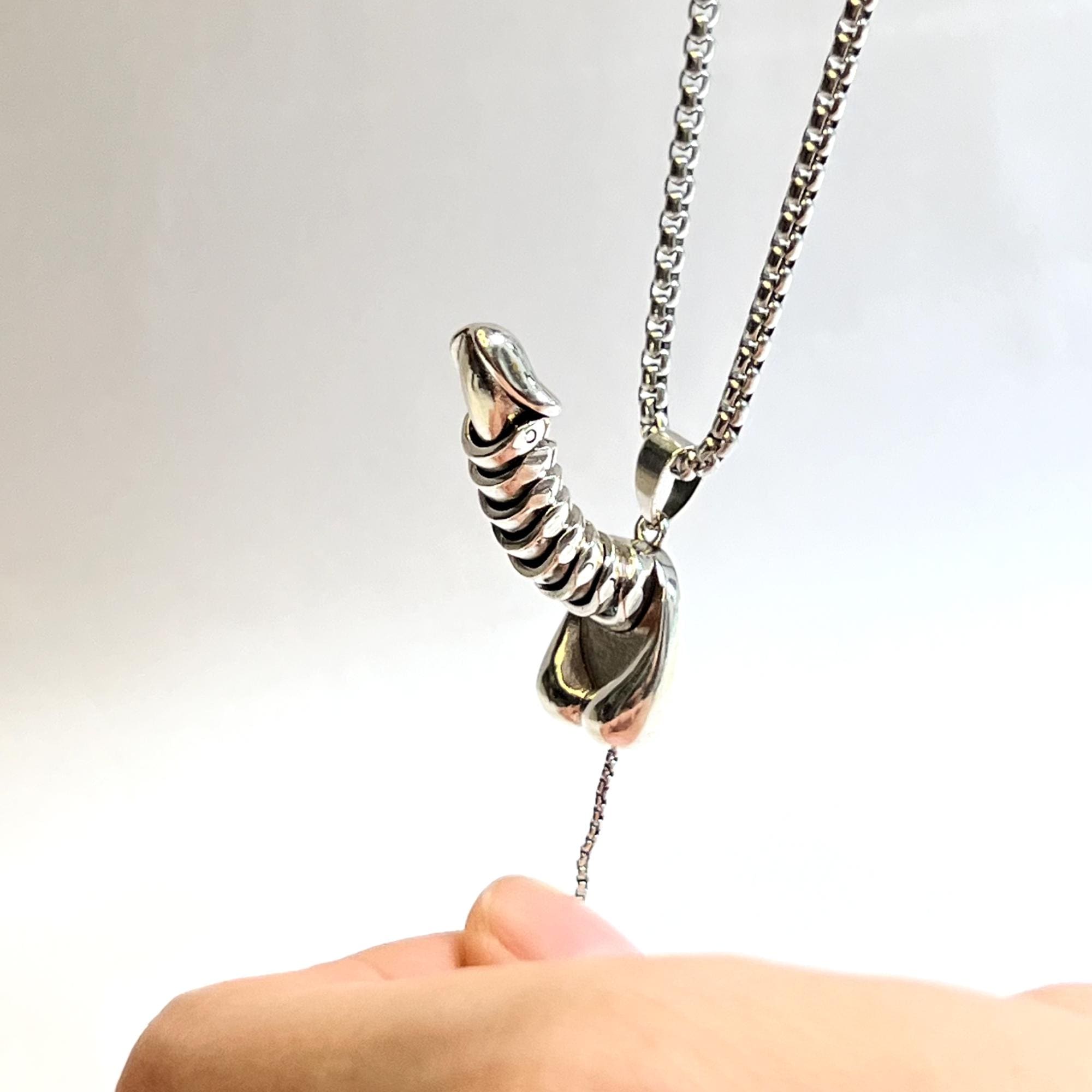 penisペンダント❻ Sex Penis Pendant Necklace, Cock Jewelry, Stainless Steel Penis