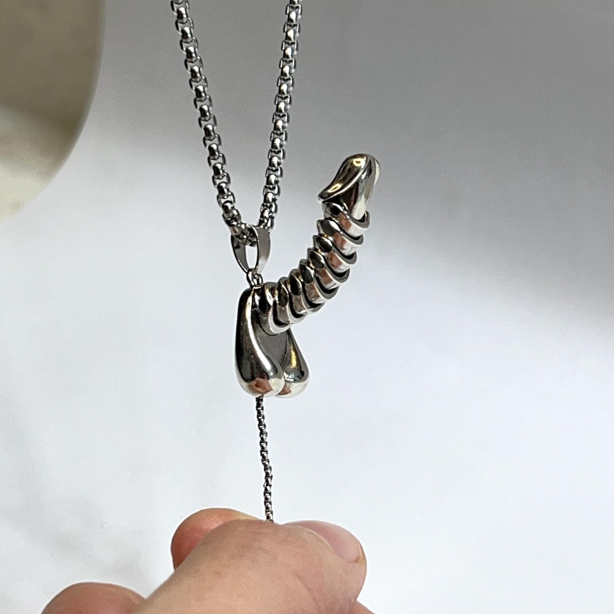Sex Penis Pendant Necklace, Cock Jewelry, Stainless Steel Penis