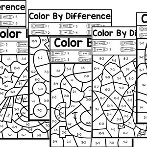 50 Pages-math Coloring Worksheets | Fun Educational Printables for Kids ...