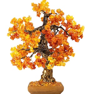 Unique Amber Money Tree,Wood amber Tree, feng shui, Amber Tree Art, Souvenir Gift ,Home Decor, Office Decor, Baltic Amber