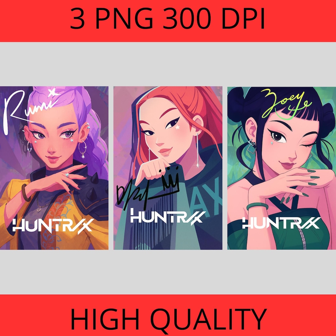 Buy Kpop Demon Hunters - Huntrix Posters Online in India - Etsy