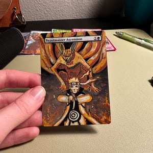 Beastmaster Ascension Naruto inspired full art mtg card