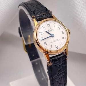 Montre Edox Vintage Mécanique à Remontage Manuel – Boîtier TV Plaqué Or 35 Mm – Occasion
