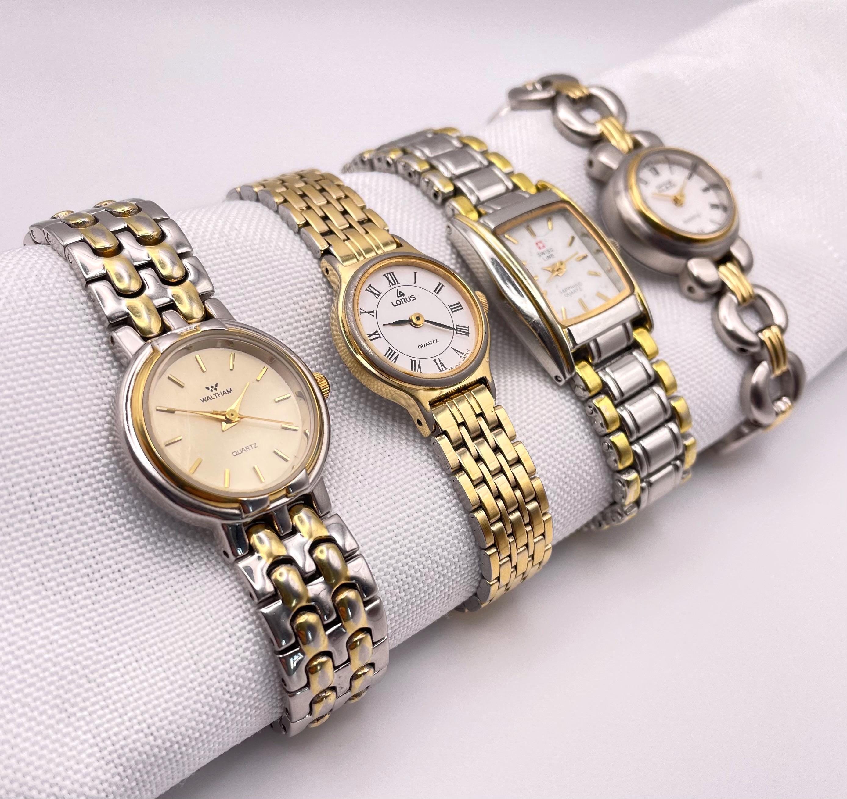 Montre Bracelet Homme Vintage Swiss Line Mouvement Quartz - Cadran Argenté, Bracelet Cuir Noir