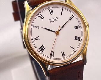 Vintage Seiko Quartz 6530-5079 Gold Plated Dress Watch Original Band Works Vintage Seiko Quartz 6530-5079 Gold Plated Dress Watch  main image 3
