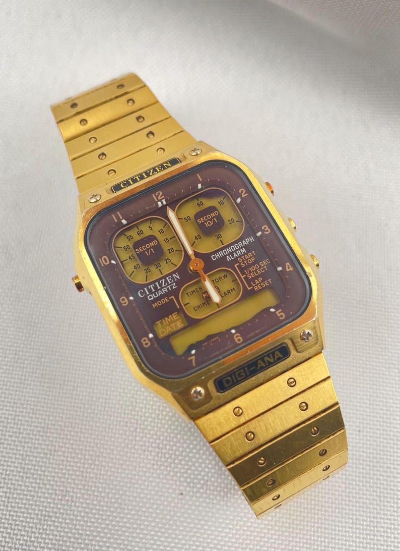 Montre Citizen Digi-Ana 8943 Robot Vintage - Quartz, Affichage Digital-analogique - Occasion