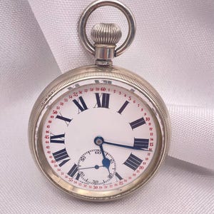 Vintage 1930s WW2 Era Revue Thommen GT (Gedeon Thommen) Caliber 30 Pocket Watch 54 mm (21.25 inches) 15 Jewels, Wonderful Condition, Working