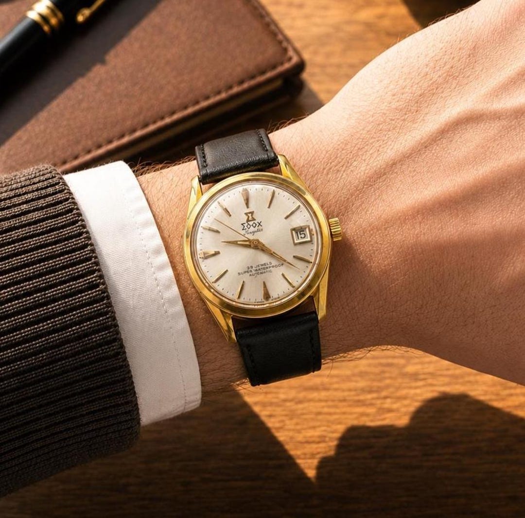 1970年代ヴィンテージ EDOX「キングスター ハイドロマチック」腕時計