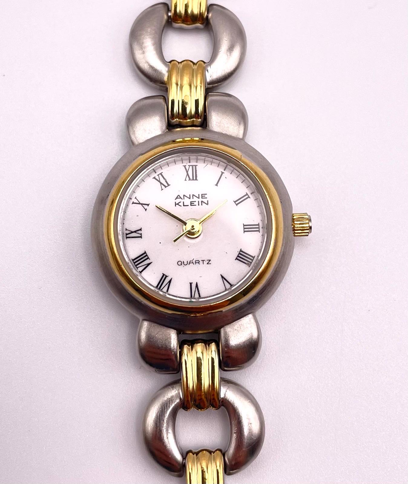 Vintage Ladies\' Watches All Running Anne Klein, Stauer, Seiko, Waltham Lot Of 4 Vintage Anne Klein 17 Jewels Mechanical Wind Up Ladies Watch  main image 4