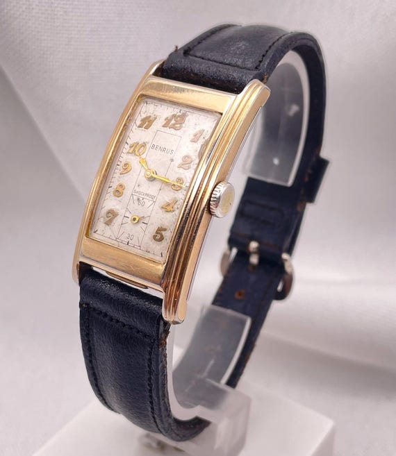 Amazing 1940s BENRUS  Doctors Rectangular Curvex … - image 8