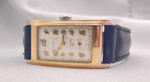 Amazing 1940s BENRUS  Doctors Rectangular Curvex … - image 10