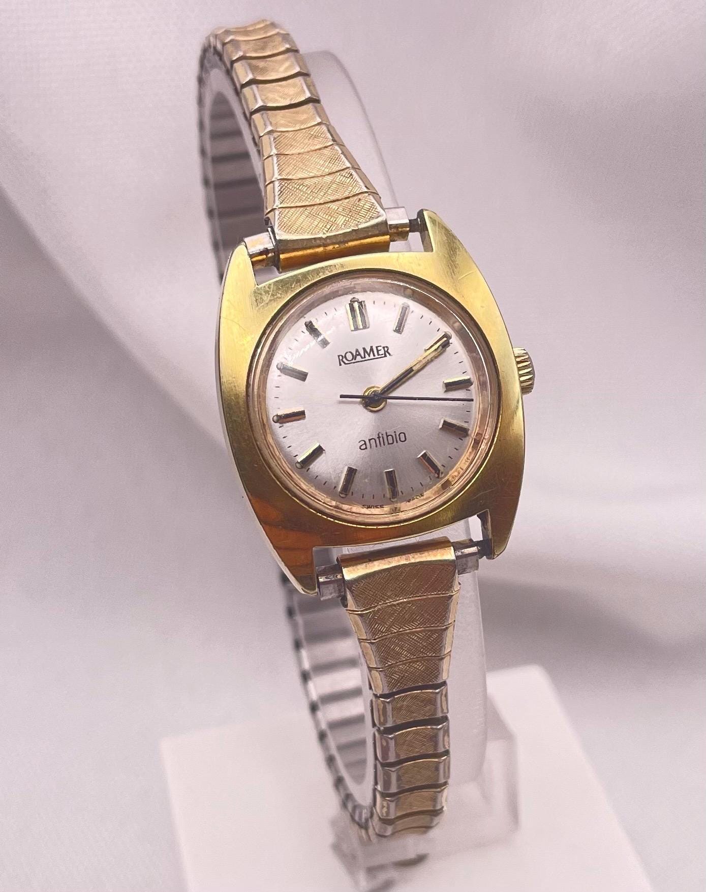 ROAMER anfibio 手巻き腕時計 ビンテージ ゴールド ROAMER anfibio 手巻き腕時計 ビンテージ ゴールド 【公式通販】