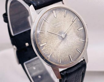 Vintage universeel Genève Zwitsers handopwindhorloge, originele doos, cal. 820, circa 1968-1972