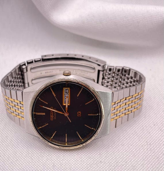 Vintage 1980s Seiko Quartz Watch, Two-tone Stainless Steel - Etsy