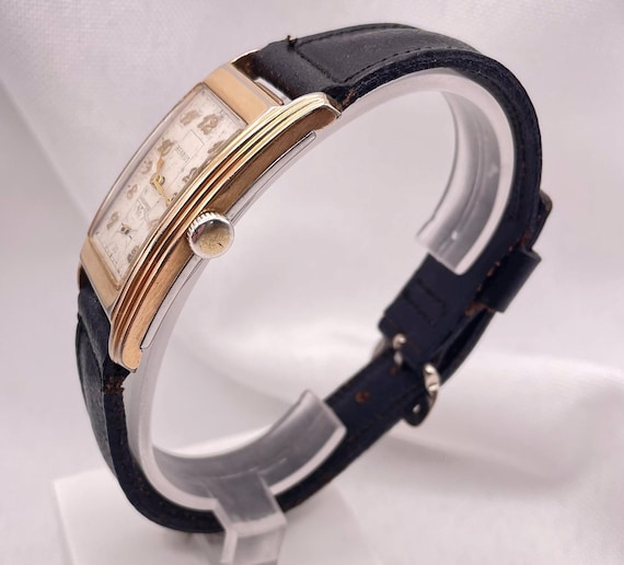 Amazing 1940s BENRUS  Doctors Rectangular Curvex … - image 6