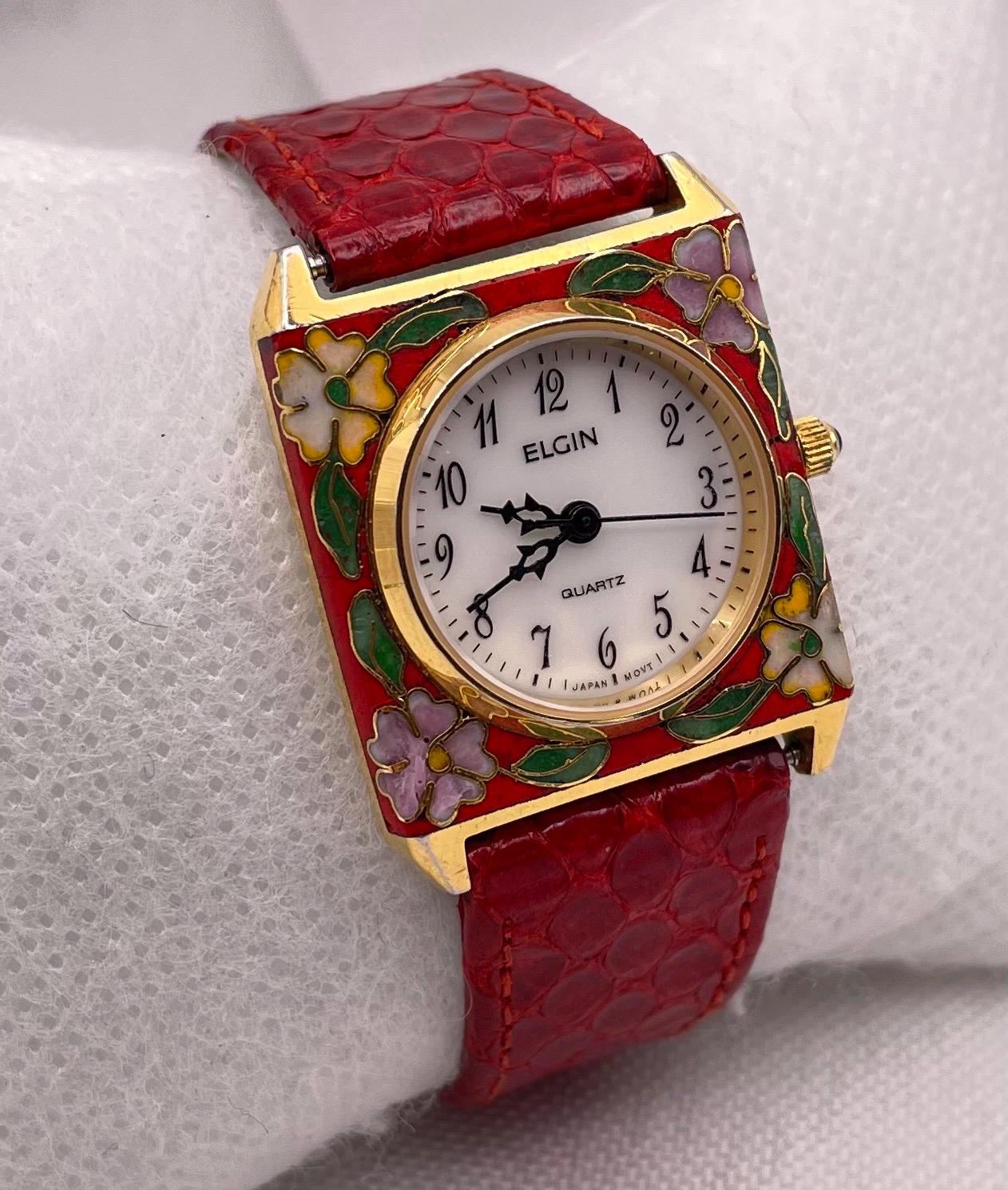 Floral Elgin Watch - Etsy display picture 3