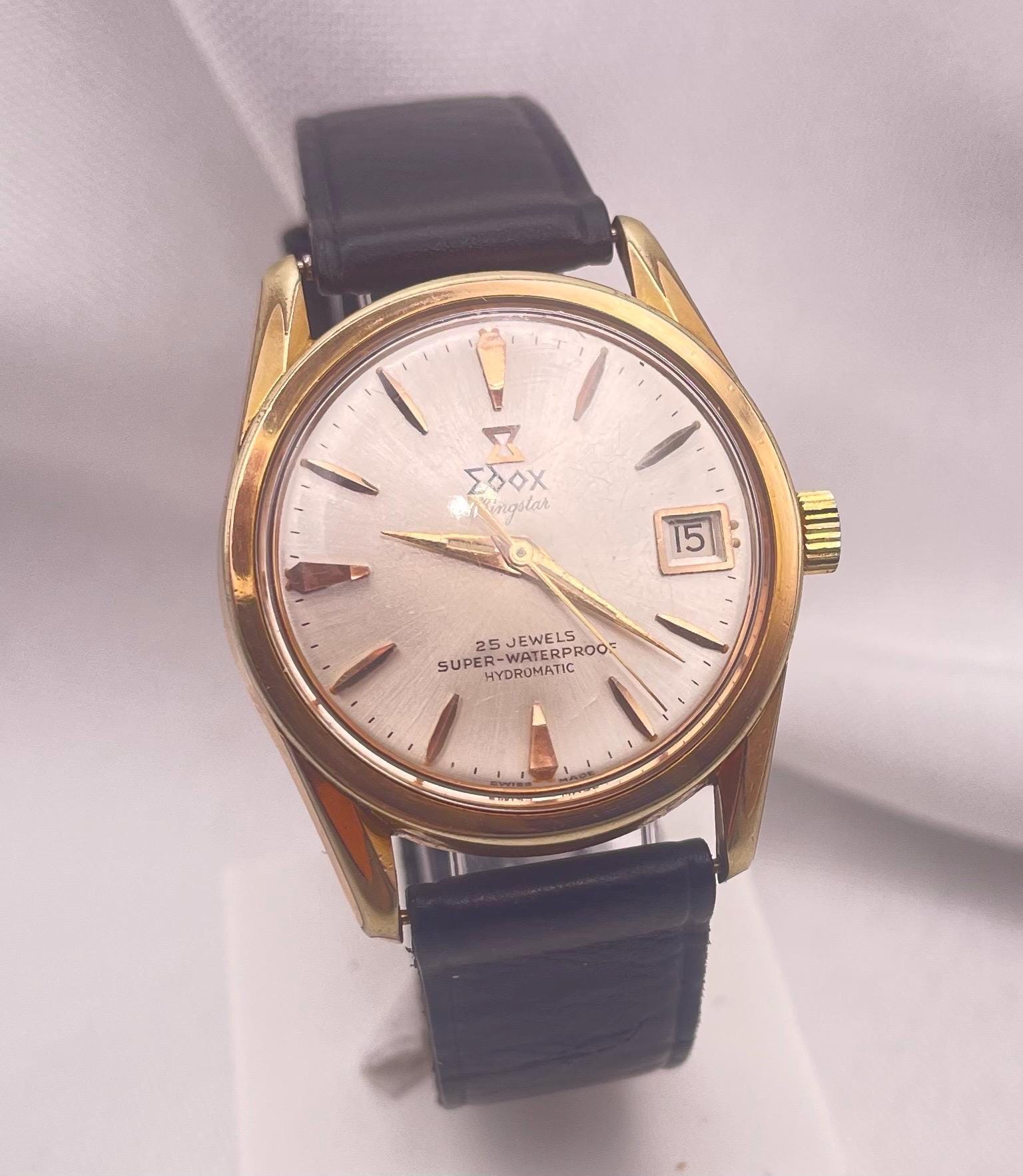 1970年代ヴィンテージ EDOX「キングスター ハイドロマチック」腕時計