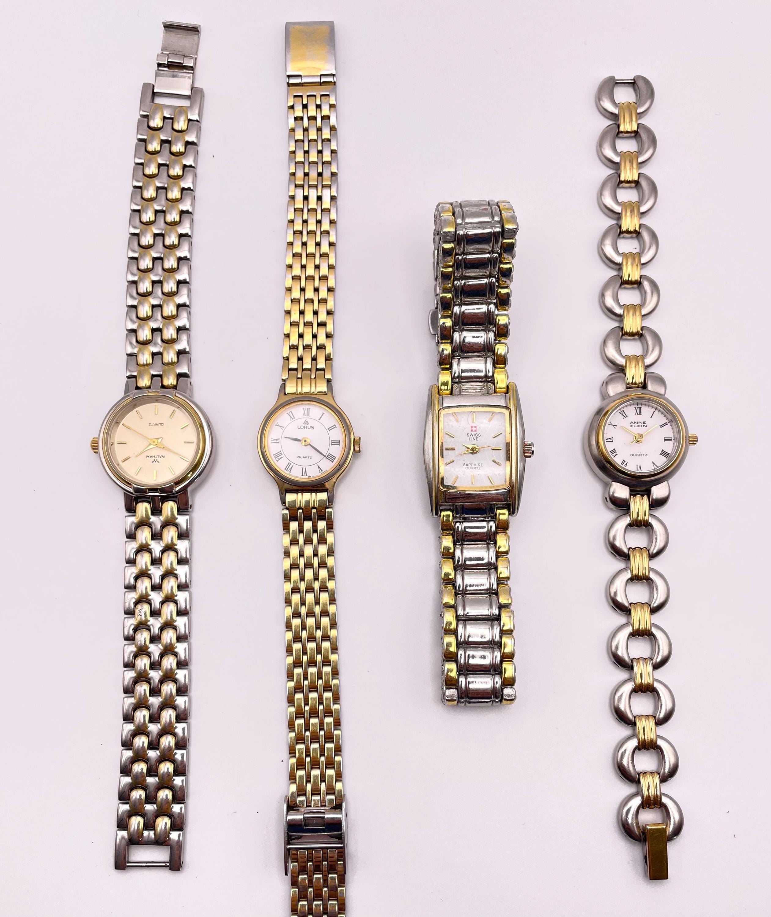 Vintage Ladies\' Watches All Running Anne Klein, Stauer, Seiko, Waltham Lot Of 4 Vintage Lot of 4 Working Ladies Quartz Wristwatches Anne  main image 3