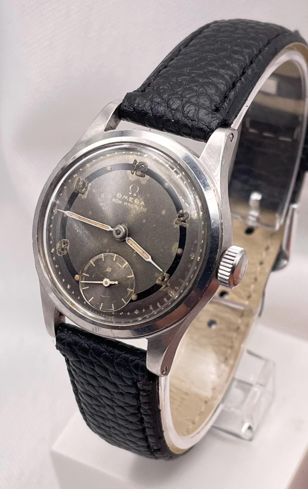 希少な1940年代オメガ ユニセックス 26.5キャリバー 手巻き腕時計