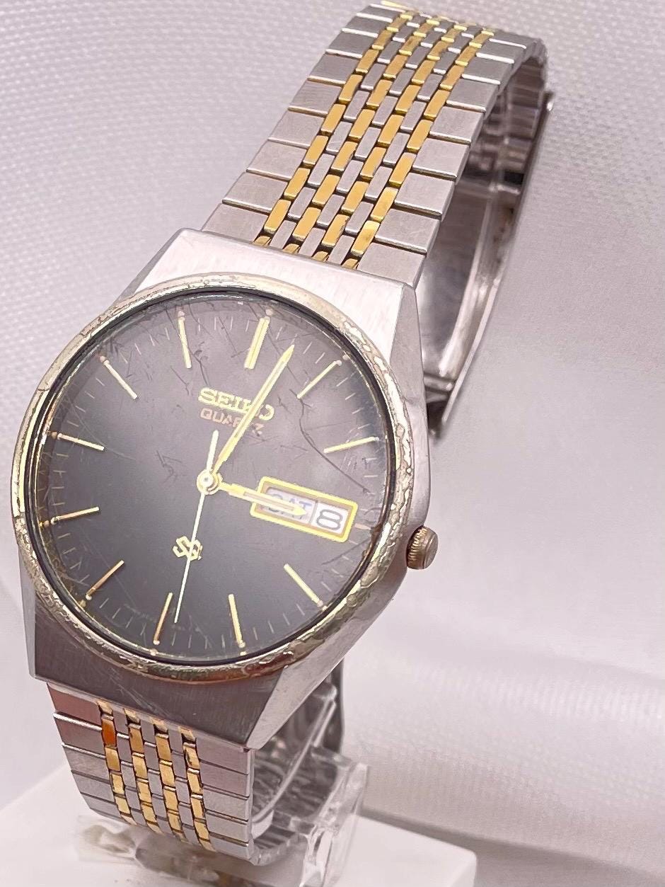 Vintage 1980s Seiko Quartz Watch, Two-tone Stainless Steel - Etsy