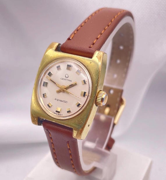 Reloj de pulsera CERTINA vintage para mujer, de los años 70