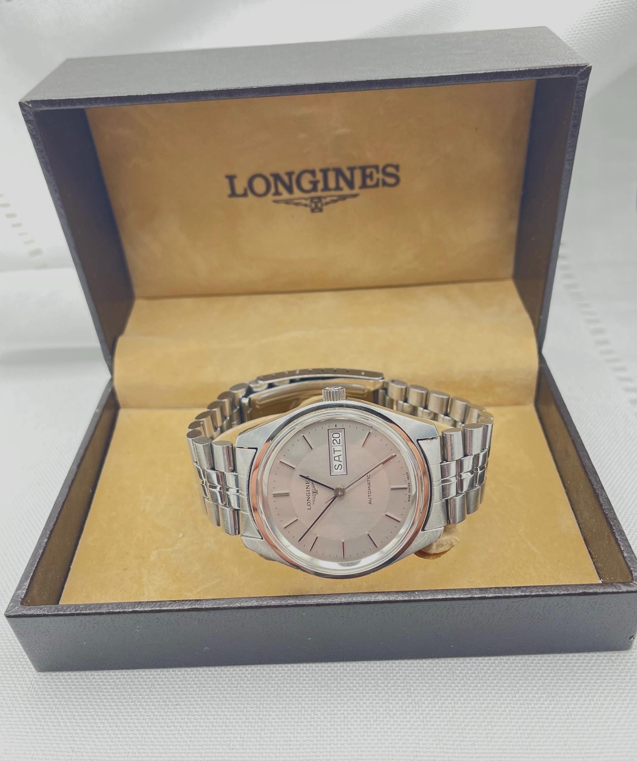 1980年代のヴィンテージ、極上ロンジン25石オートマチックデイデイト