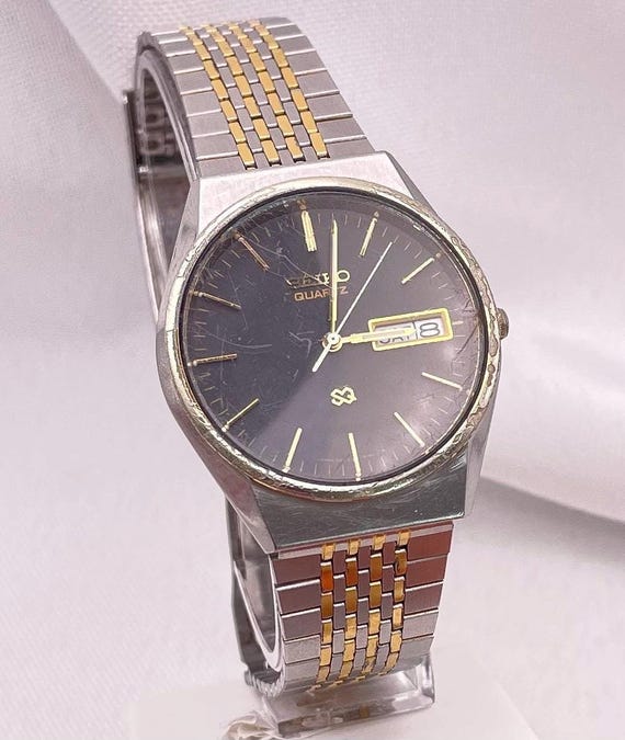 Vintage 1980s Seiko Quartz Watch, Two-tone Stainless Steel - Etsy