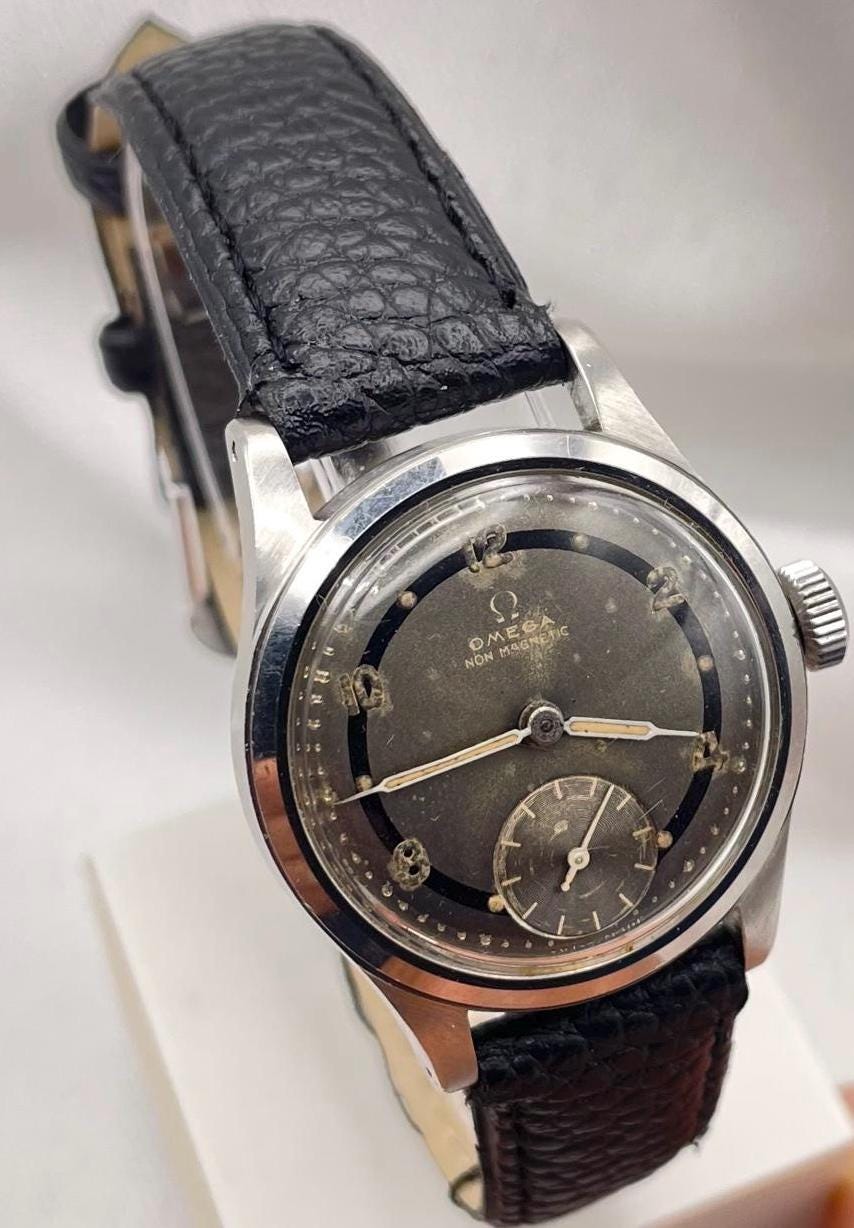 希少な1940年代オメガ ユニセックス 26.5キャリバー 手巻き腕時計