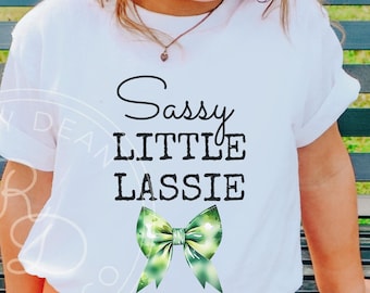 Lazos de coqueta Sassy Little Lassie para el Día de San Patricio, descarga digital * PNG para niños del Día de San Patricio * Archivo digital Wee Little Hooligan (DF71)