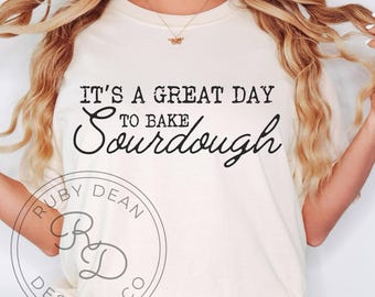 Es un gran día para hornear pan de masa madre. Descarga digital. * Archivo PNG de pan de masa madre. * PNG de masa madre (DF59).