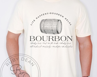 La vida sucede. Bourbon ayuda. * PNG Descarga digital * Bourbon PNG * Whisky PNG (DF26)