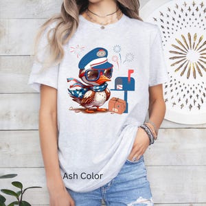 Camiseta de cartero, camiseta de cartero del 4 de julio, regalo de trabajador postal, camiseta patriótica, camiseta de oficina de correos, camiseta de cartero de verano, cartero con águila