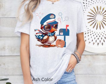 Mailman Shirt, 4. Juli Briefträger, Postangestellter Geschenk, 4. Juli, Posthemd, Sommerposter, Adler-Briefträger