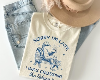 Crossing the Delaware Goose T-Shirt, American History Patriotic Tee