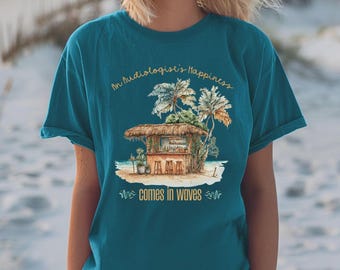 T-shirt audioloog strandbar, cadeau KNO-arts
