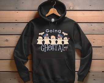 Going Ghostal Hoodie, Mail Carrier Ghost Costume, Halloween Apparel